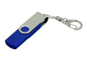 USB 2.0- флешка на 16 Гб с поворотным механизмом и дополнительным разъемом Micro USB USB 2.0- флешка на 16 Гб с поворотным механизмом и дополнительным разъемом Micro USB